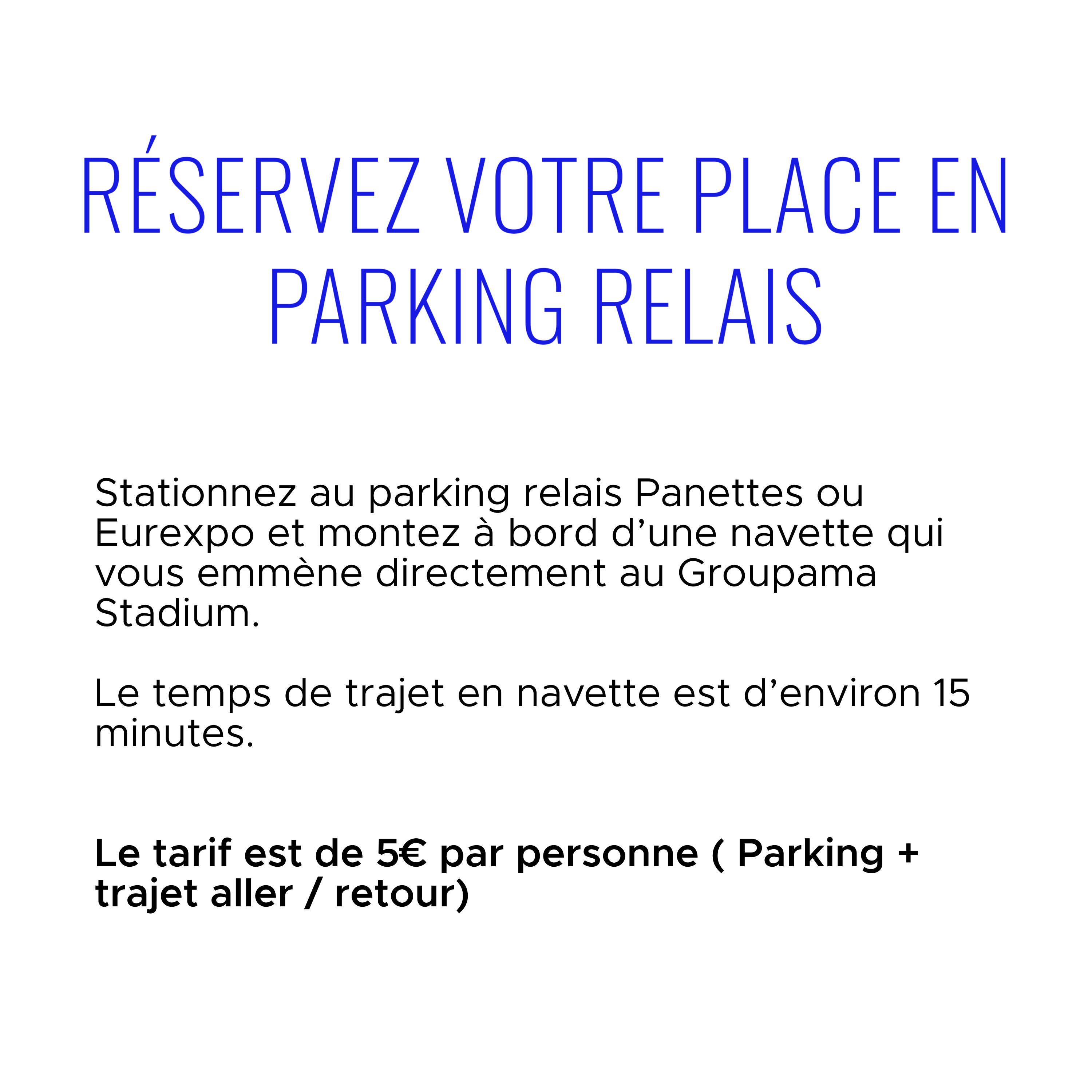 P+R PARKINGS RELAIS